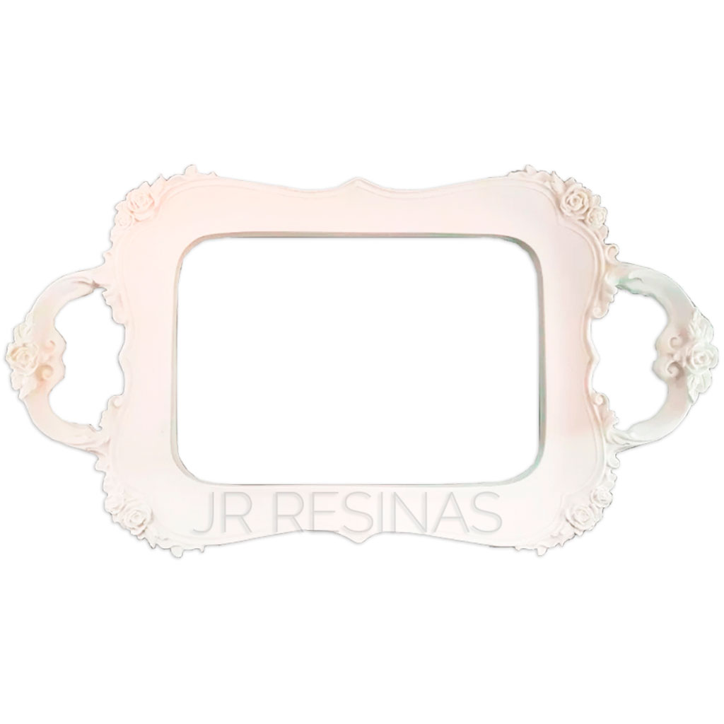 Bandeja Rosinahs  - Branca - Com Espelho